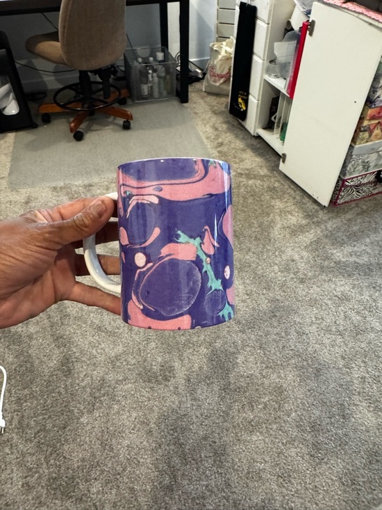 Other - Purple & Pink Marble Swirl Ceramic Mug